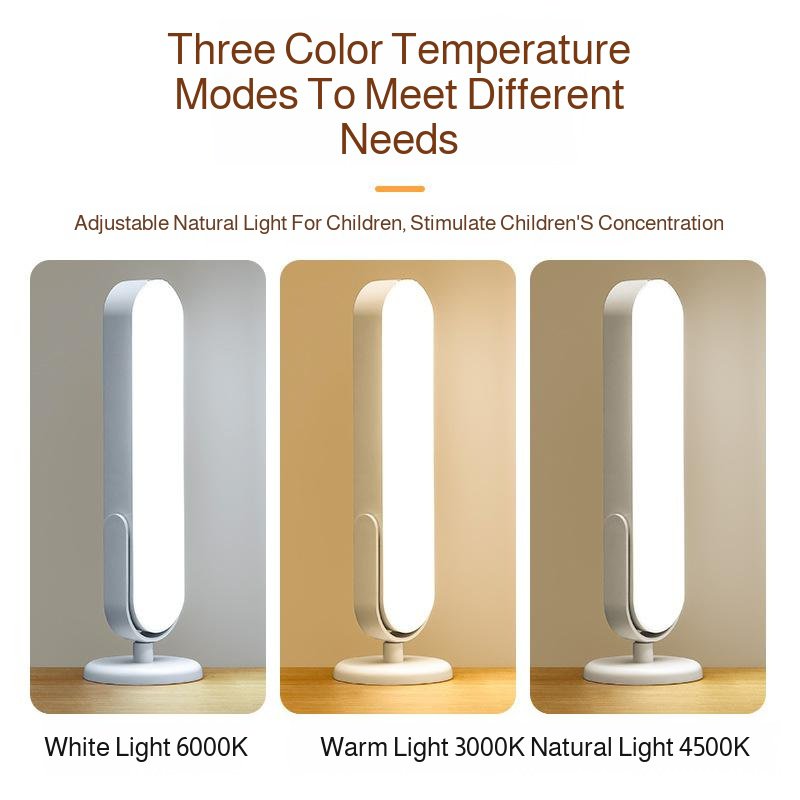Lámpara portátil LED recargable para estudiantes, luz magnética para dormitorio