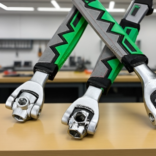 Odolný klíč na šrouby s květinovým vzorem