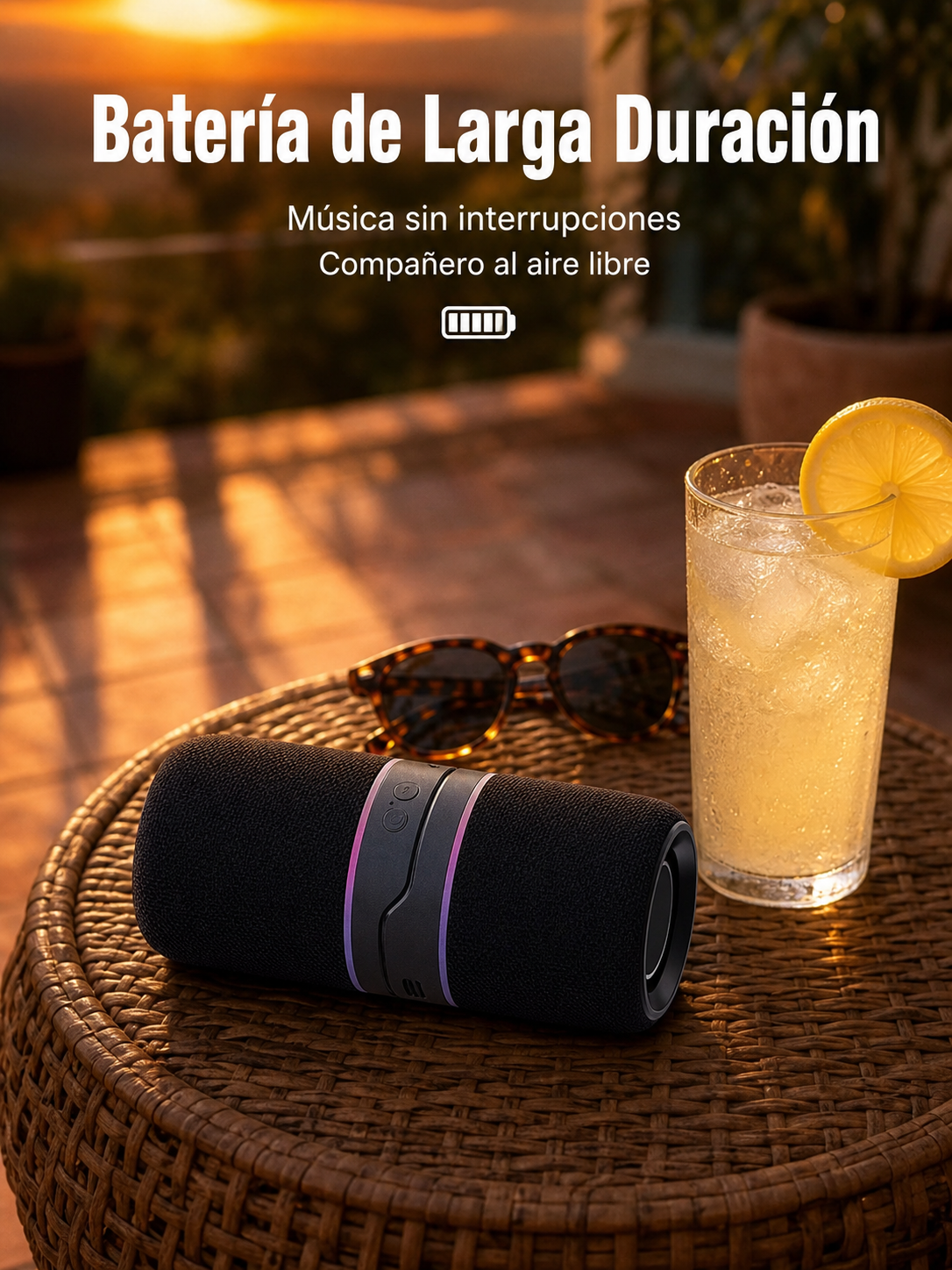 Mini altavoz Bluetooth magnético de escritorio con subwoofer, ideal para casa y coche