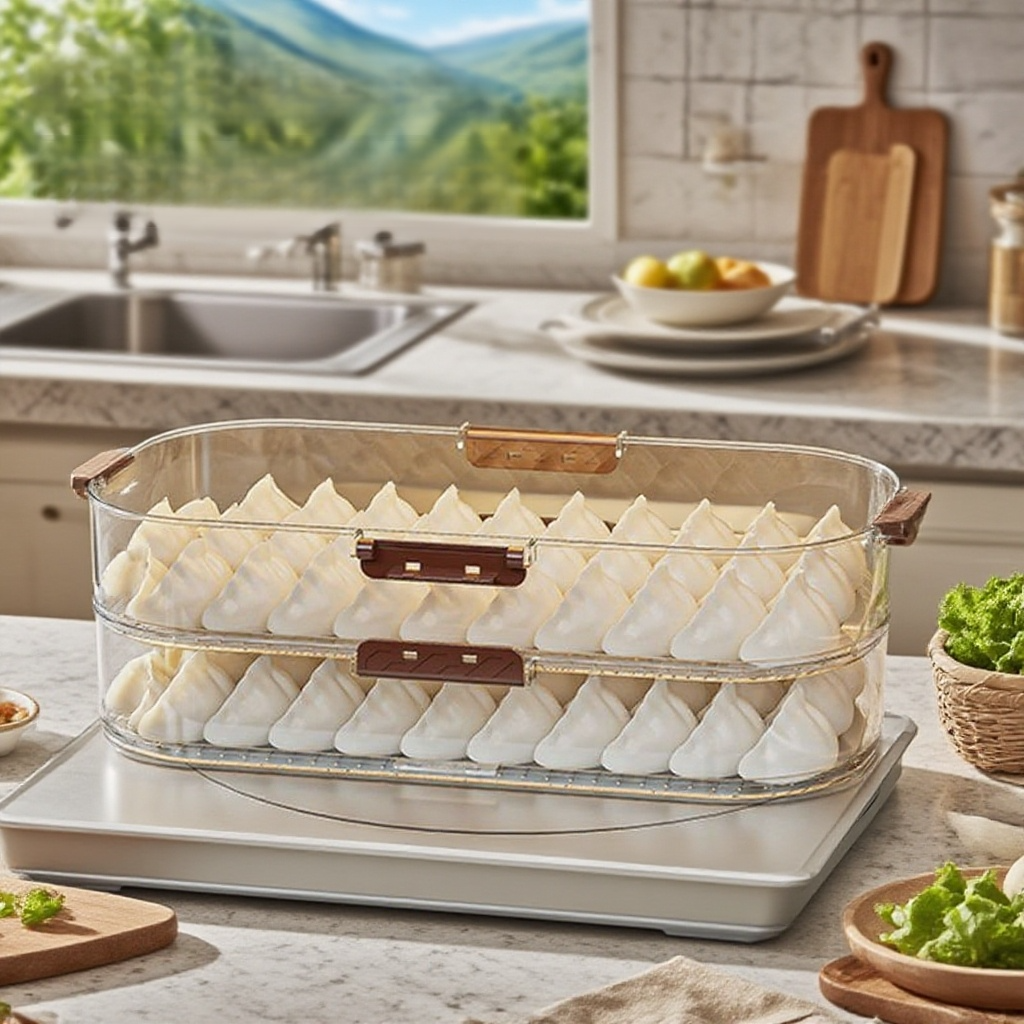 냉동 전용 밀봉 신선도 유지 다층 수납함