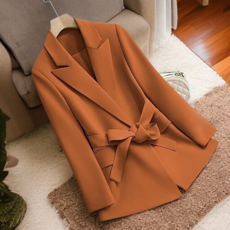 세미 캐주얼 롱 코트 착용 이미지