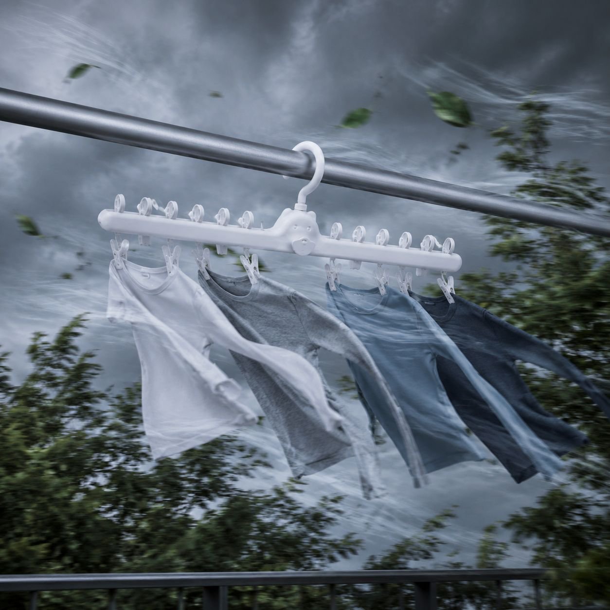 Compact drying solution for socks and small garments