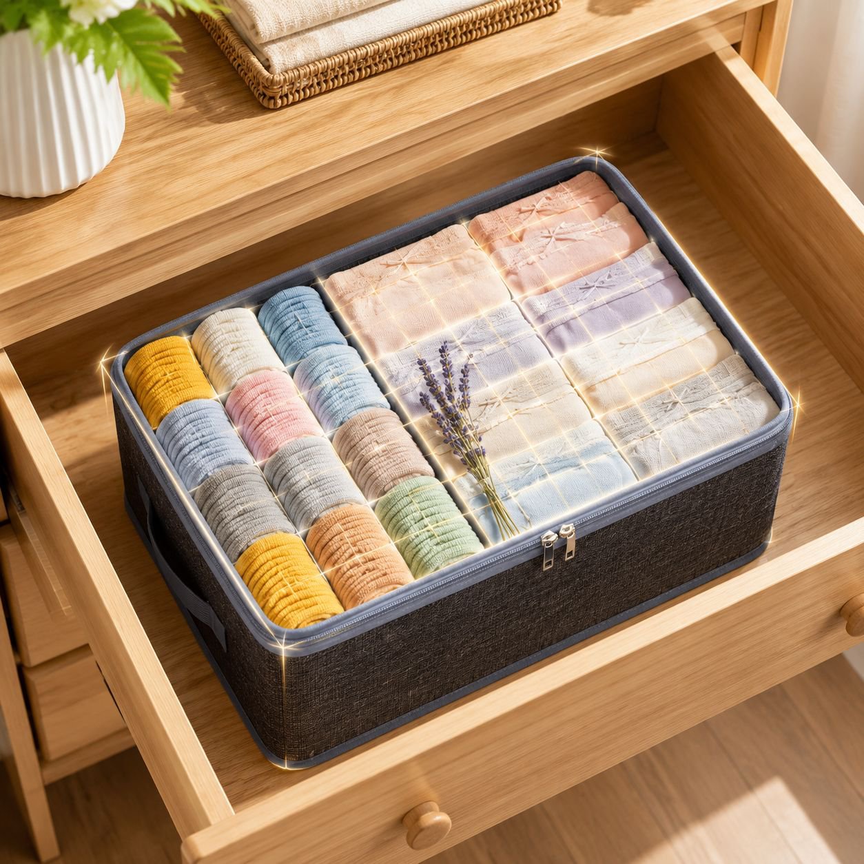 Multi-purpose storage box for living room or bedroom