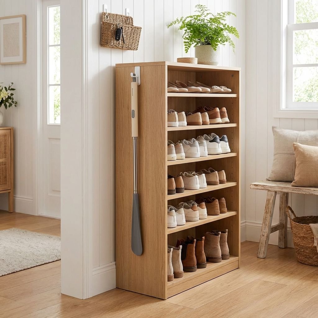 [ไม่ต้องก้มตัว] ที่ช่วยสวมรองเท้าด้ามยาวแบบยืดได้