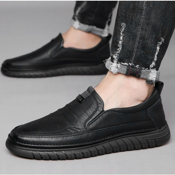 남성 드라이빙화 소프트 바닥 통풍 미끄럼 방지 구두 남성 캐주얼화 아빠 신발 중년 드라이빙화