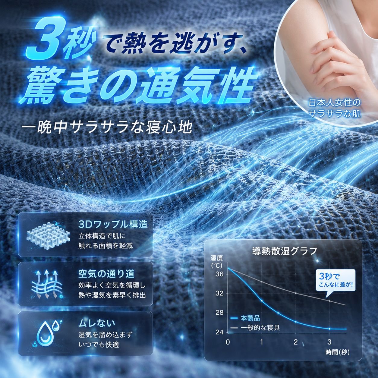 肌に優しいヌードスリープテンセル薄掛け布団 夏用大人エアコン専用
