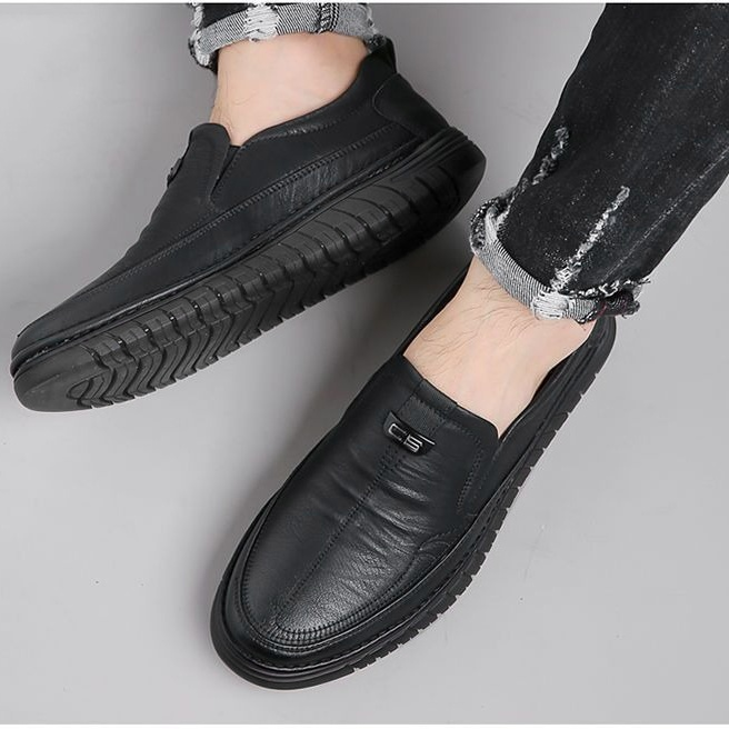 남성 드라이빙화 소프트 바닥 통풍 미끄럼 방지 구두 남성 캐주얼화 아빠 신발 중년 드라이빙화