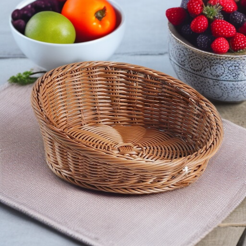 등나무 엮음 사구 주방 수납 바구니