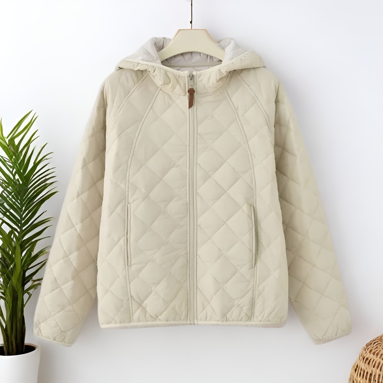 ショート丈ダウンコットンジャケット正面画像