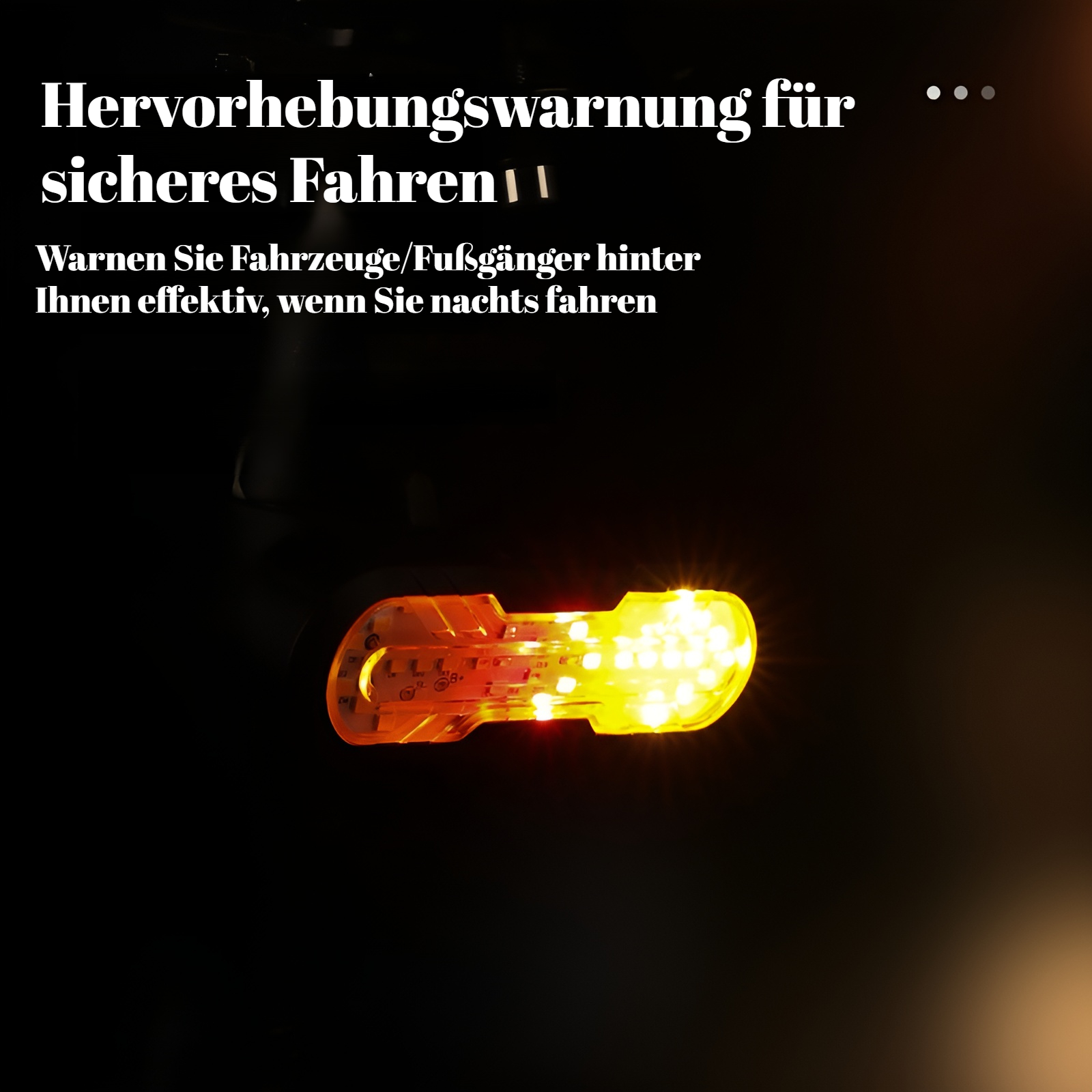 Fahrrad-Rücklicht mit Blinker, Hupe und Fernbedienung