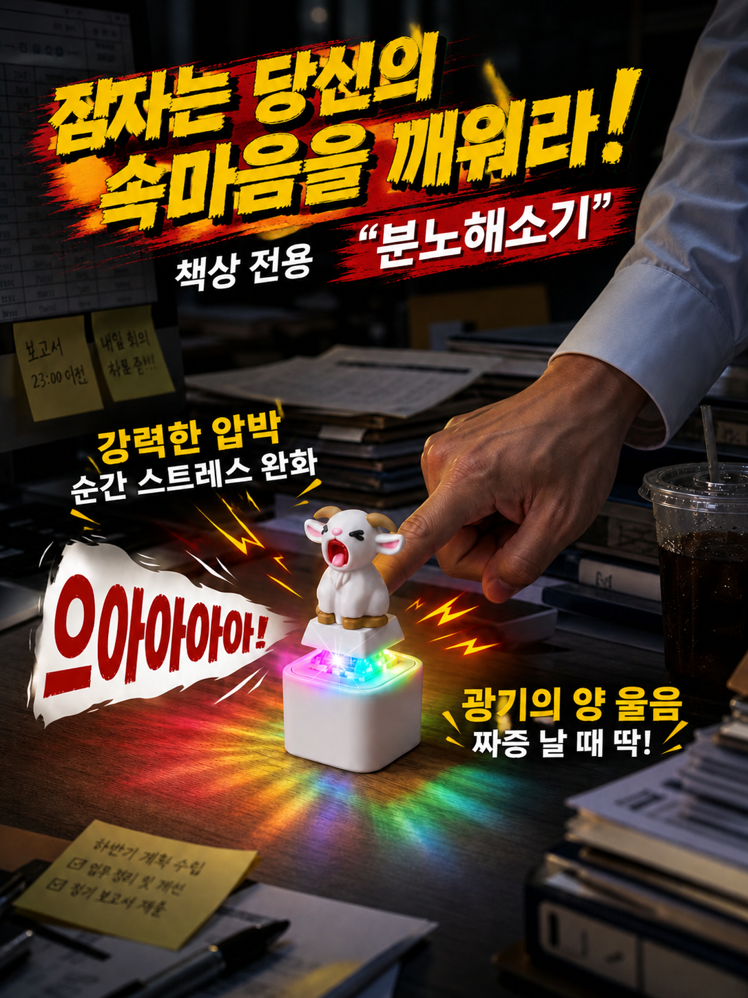 자동차 키에 부착된 양 울음소리 키체인