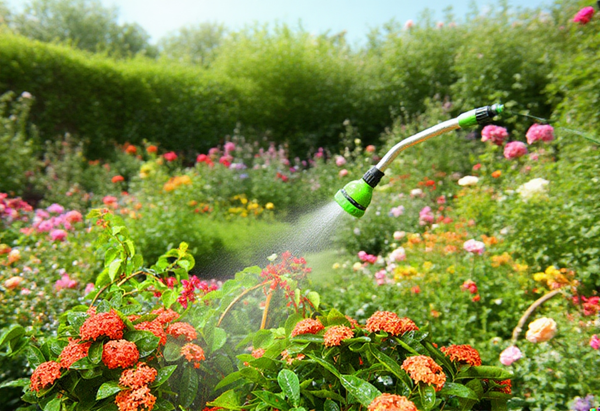 pistola de riego de aluminio para jardín