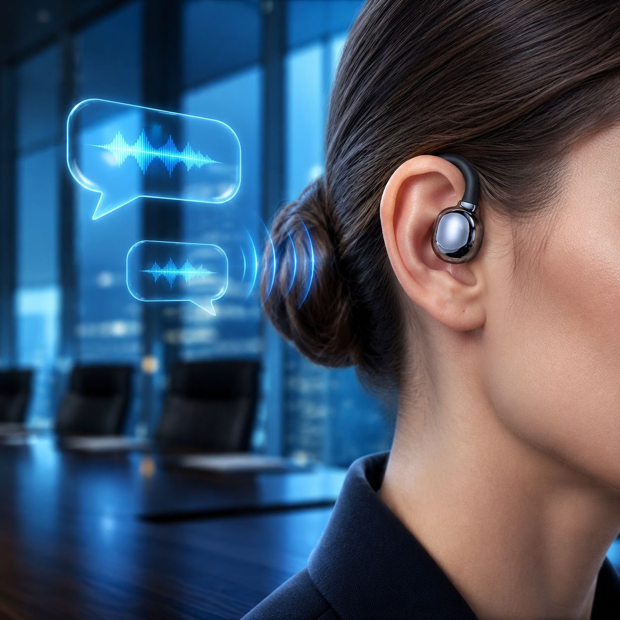 Convenient JN Clip-On Bluetooth Earphone AI Translator