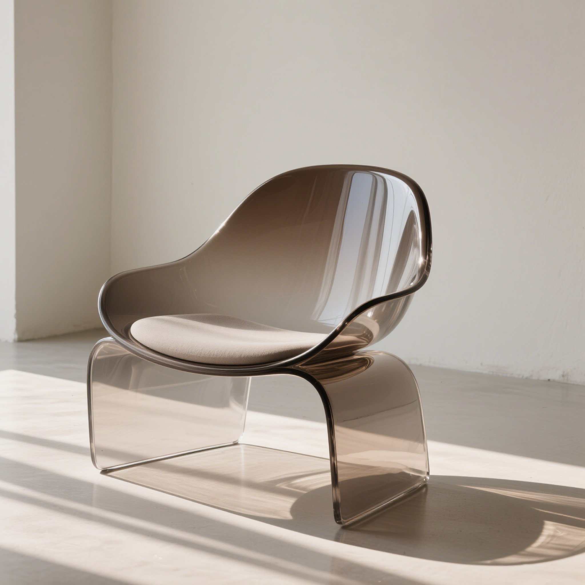 クリアアクリルカジュアルチェアの全体画像