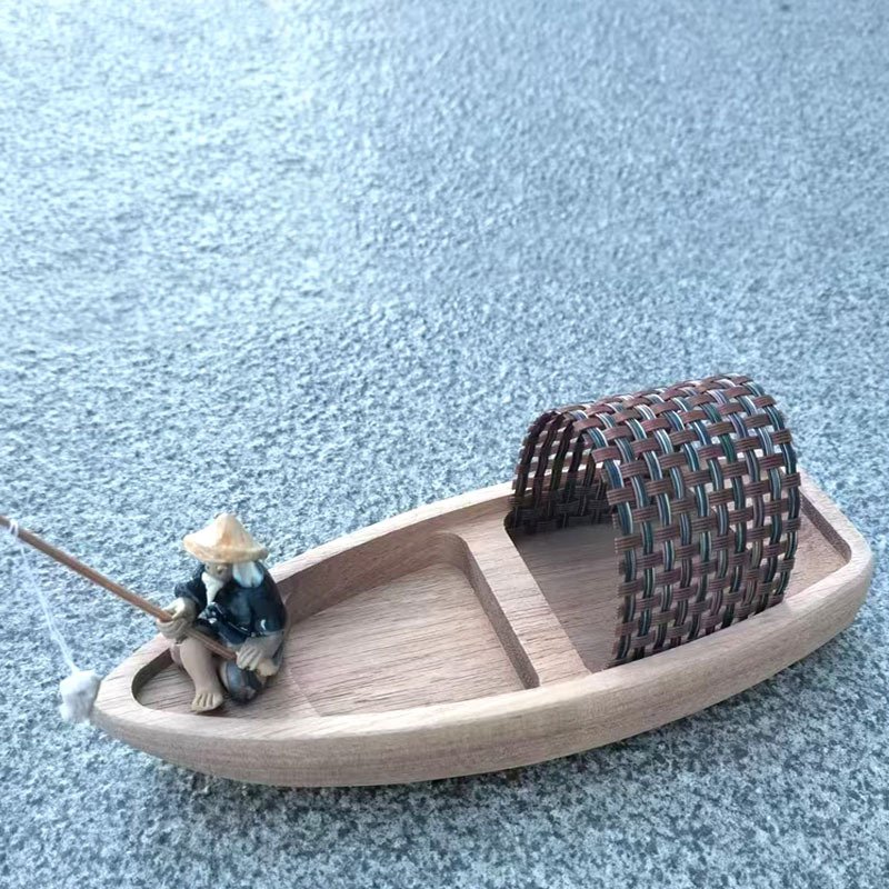 High Buoyancy Solid Wood Canoe