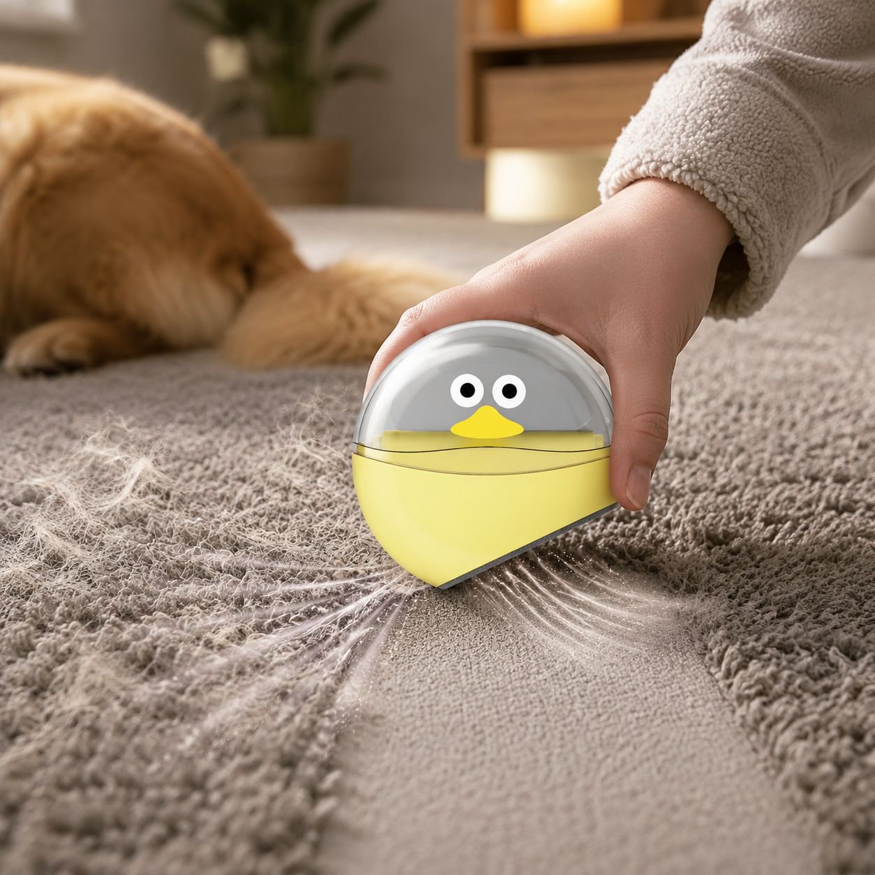 Accessoire de nettoyage pour poils d’animaux sur manteau