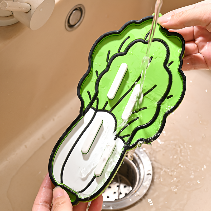 다용도 채소 모양 냄비뚜껑 받침대 및 도마 매트