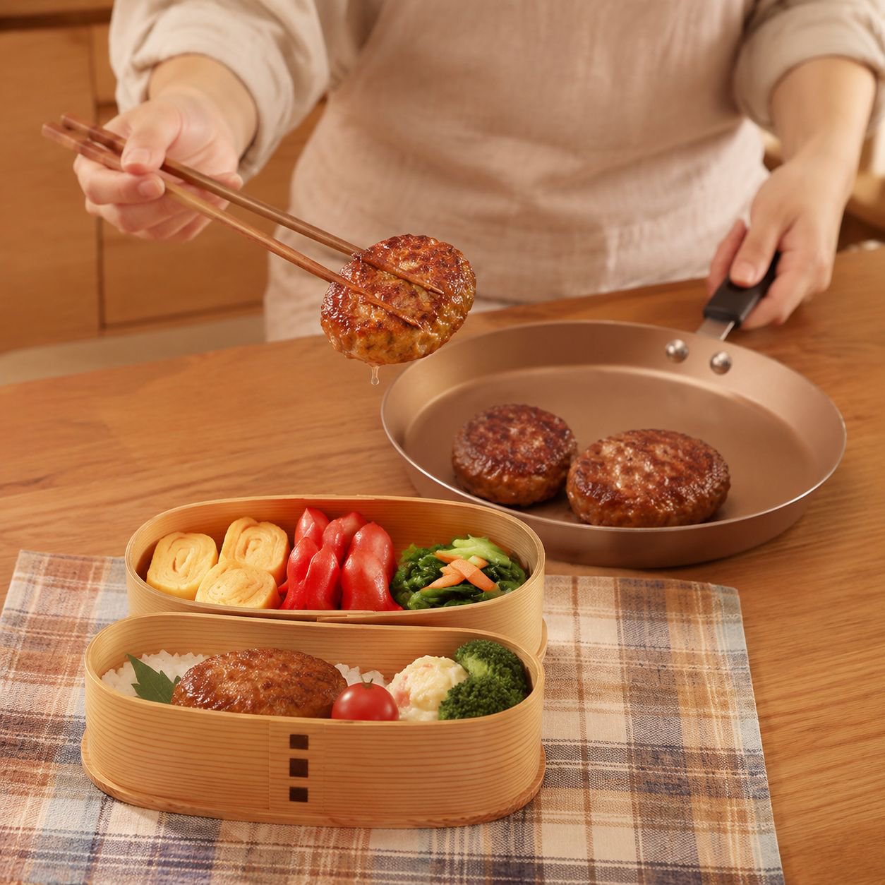 麦飯石素材を使用した高耐久クレープパン