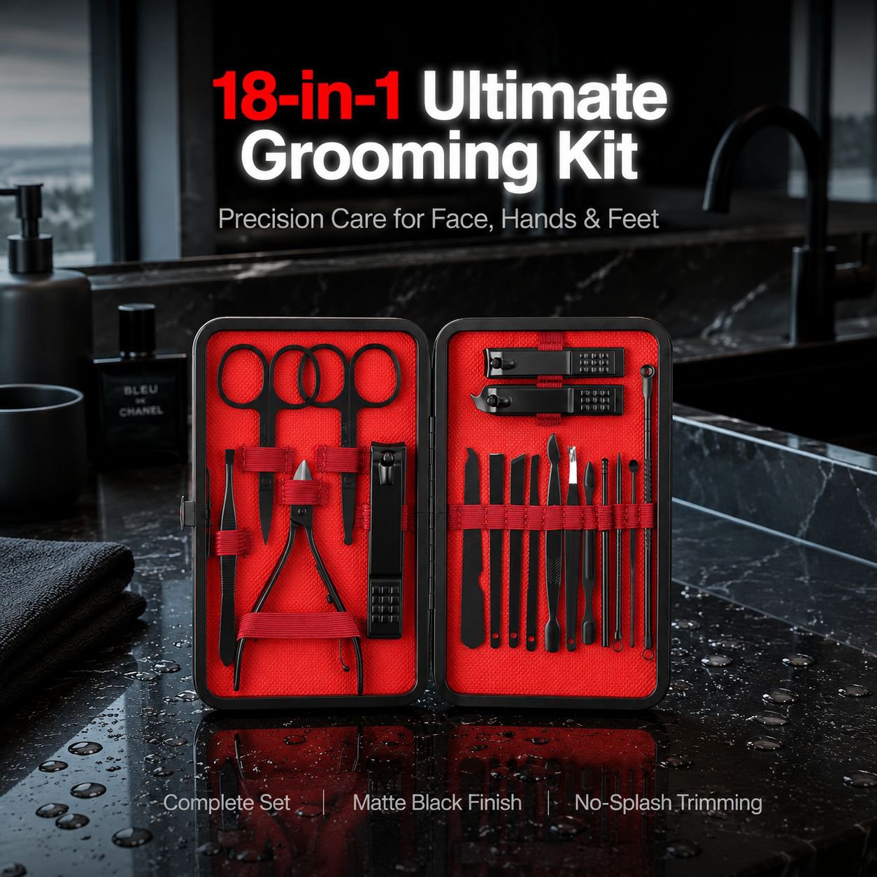 Professional Manicure Clipper Kit Portable Home Use