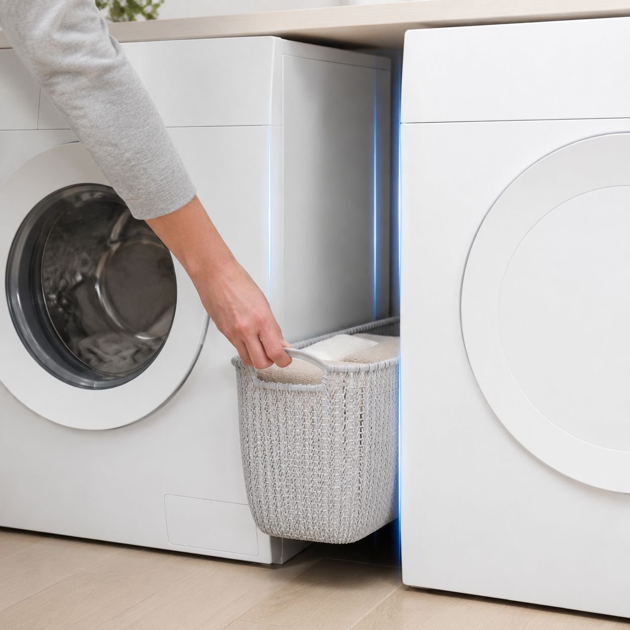 Plastic Dirty Laundry Basket for Home Organization