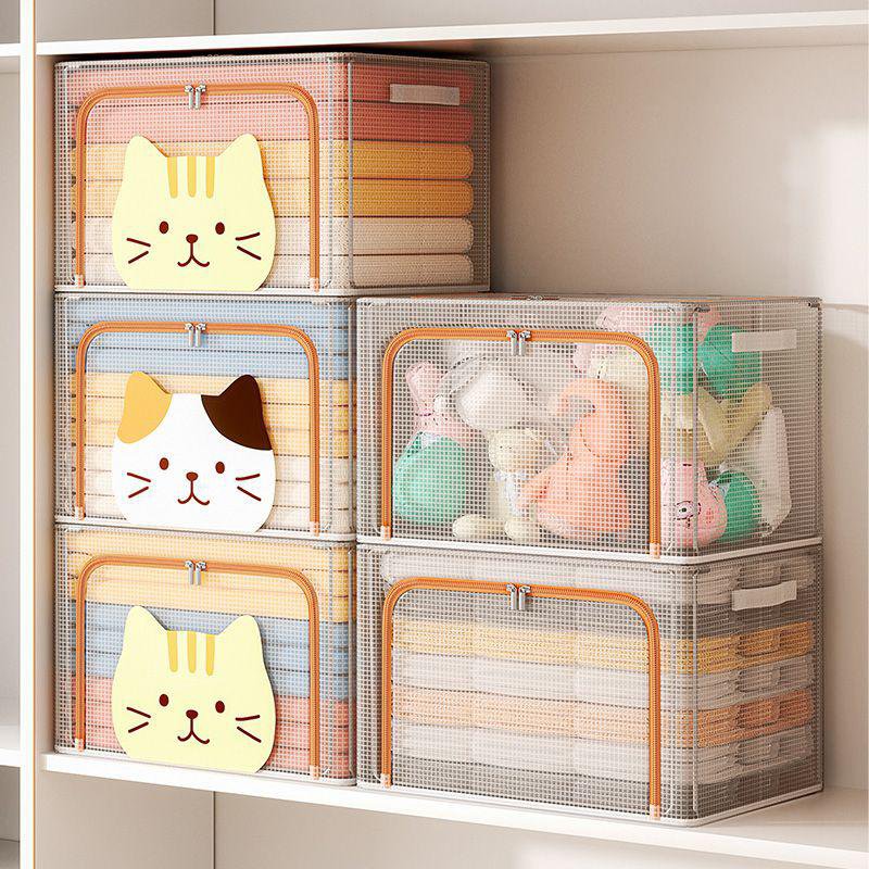 Thickened Clear Folding Storage Container for Household Use