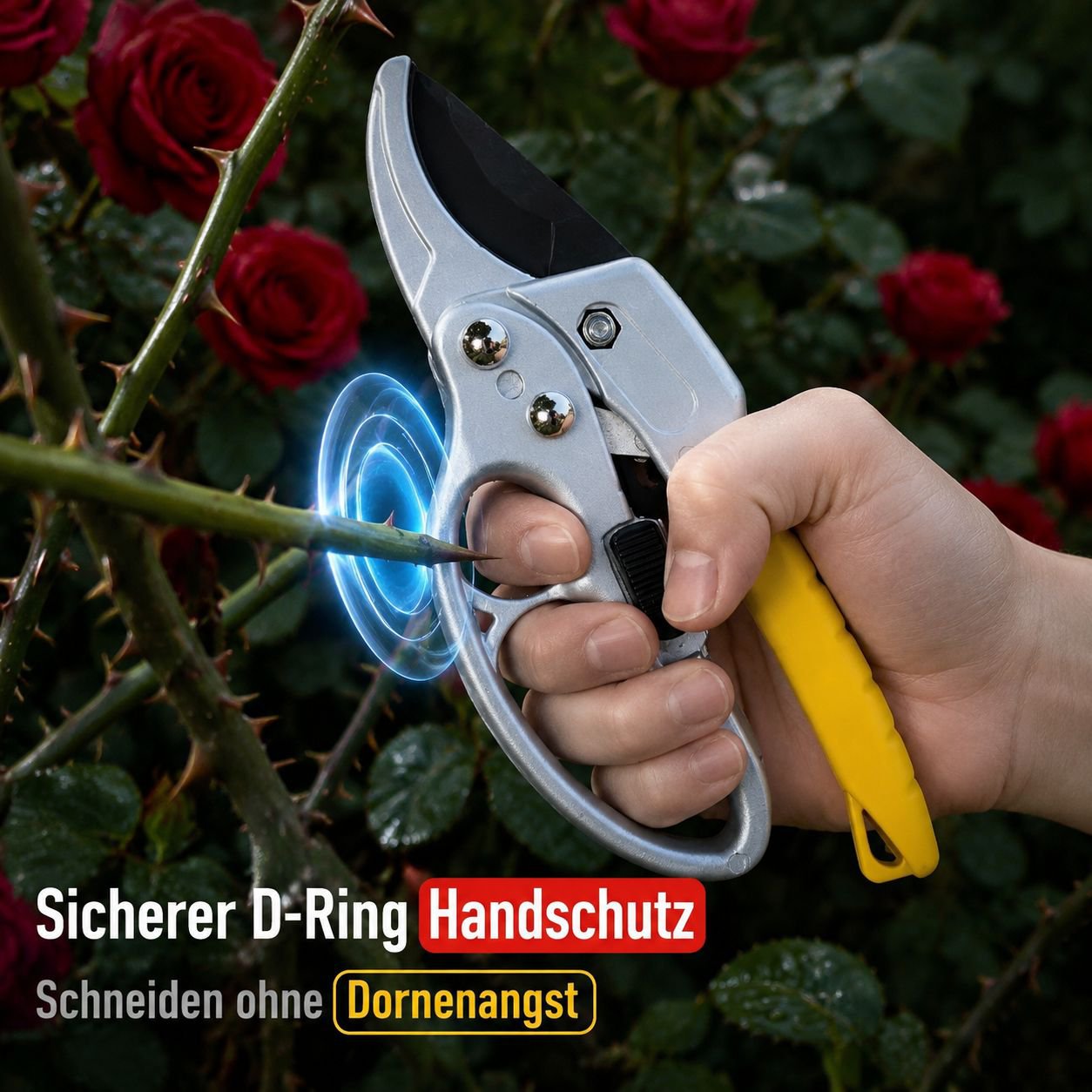 Multifunktionale Astschere, Gartengerät für Äste und Obstbäume