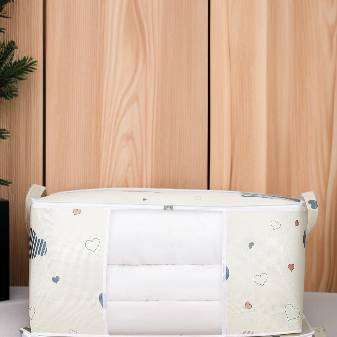 クラウドキルトバッグ キルト収納バッグ 大容量 衣類梱包バッグ 整理バッグ 引越し梱包バッグ 防塵