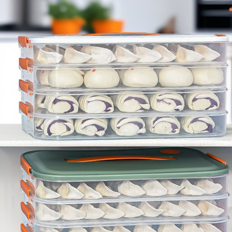 핸드헬드 식품급 만두 신선도 유지 수납함