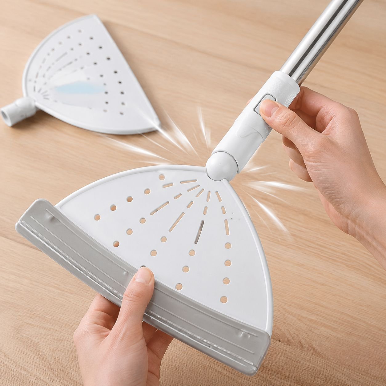Home Extendable Cleaning Set: Brush, Squeegee & Glass Scraper