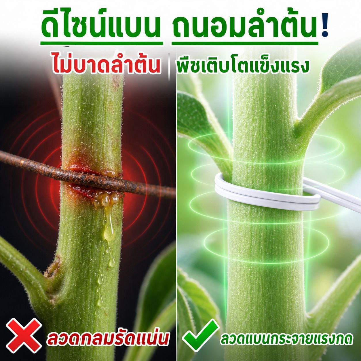 สายรัดสวนเคลือบพลาสติก