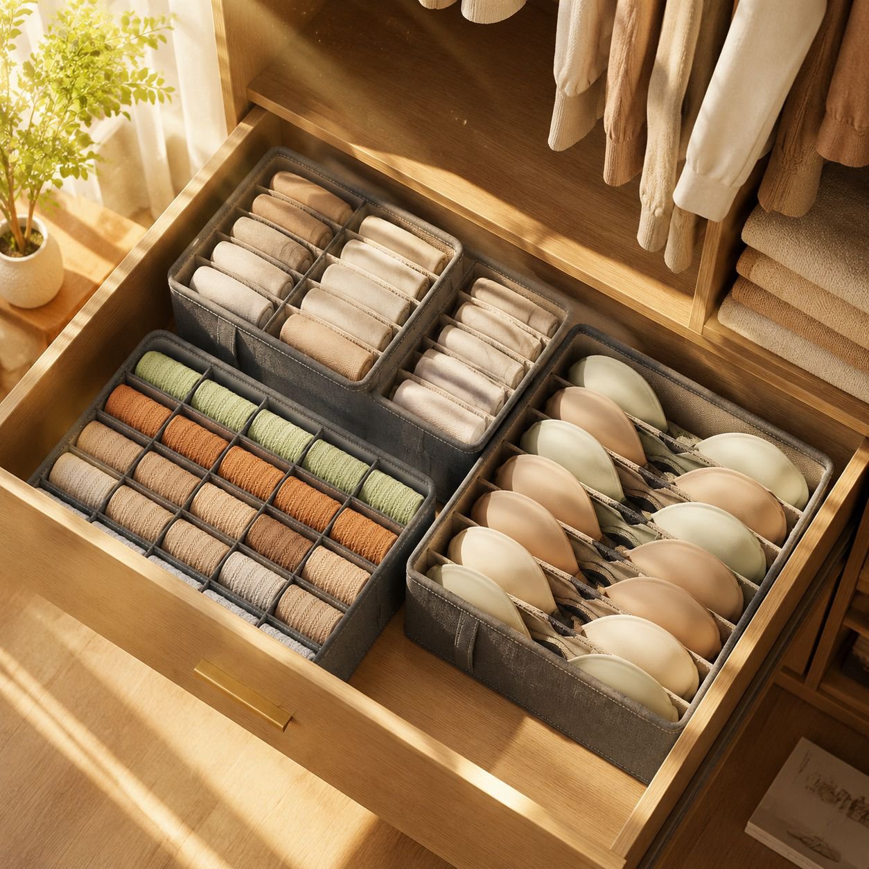 Multifunctional Compartmentalized Storage Box