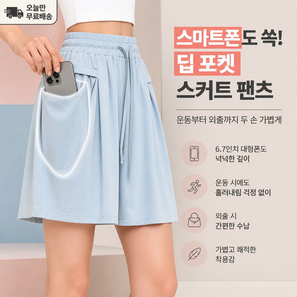 여성 루즈핏 피트니스 반바지