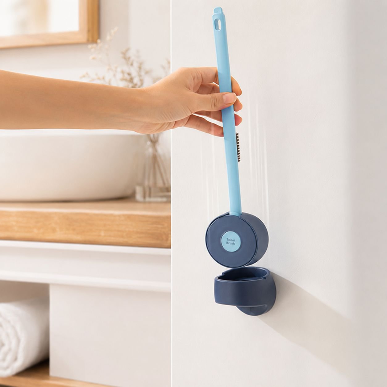 Brosse de toilette décorative pour salle de bain