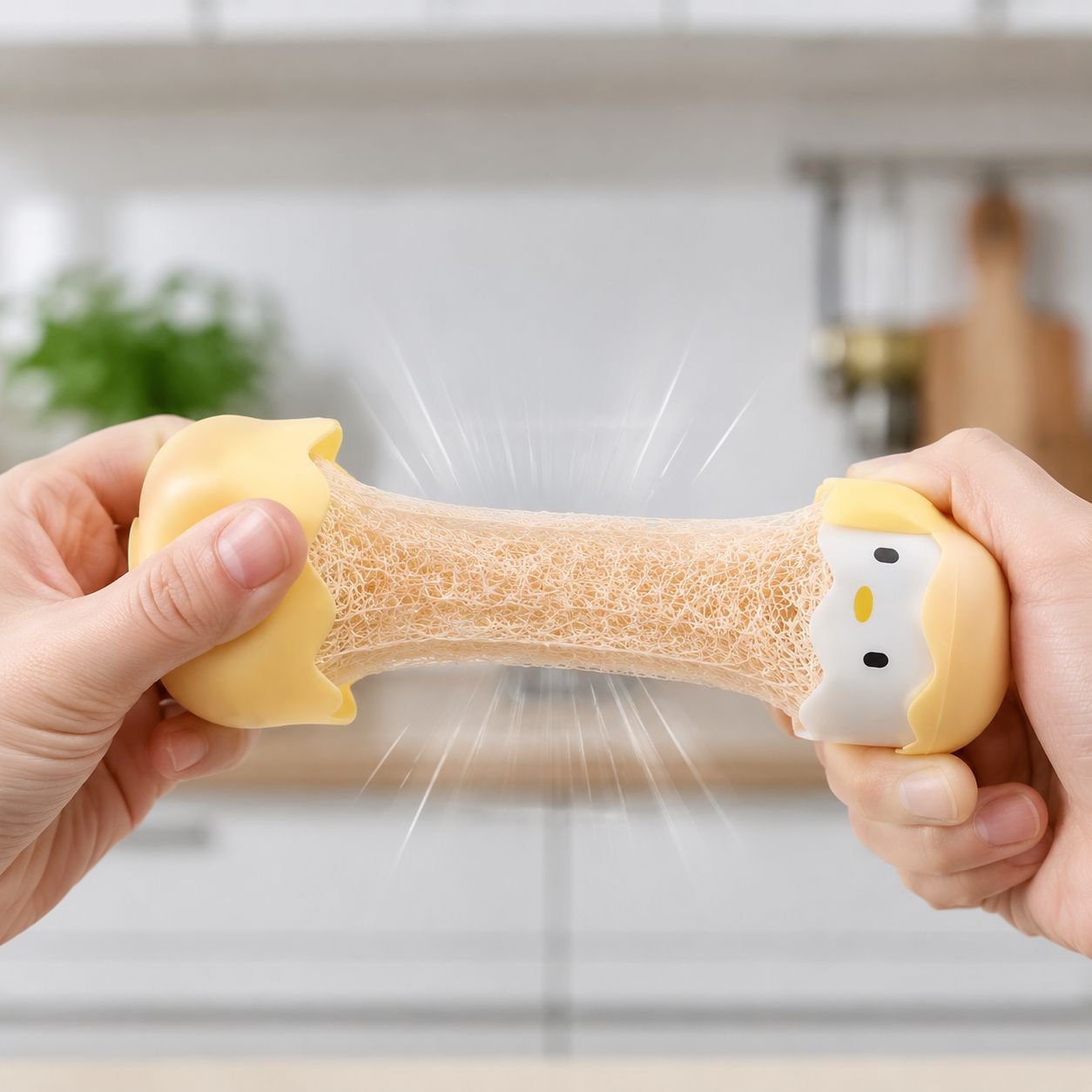 Éponge magique de cuisine, ne perd pas de fils, nettoie sans rayer