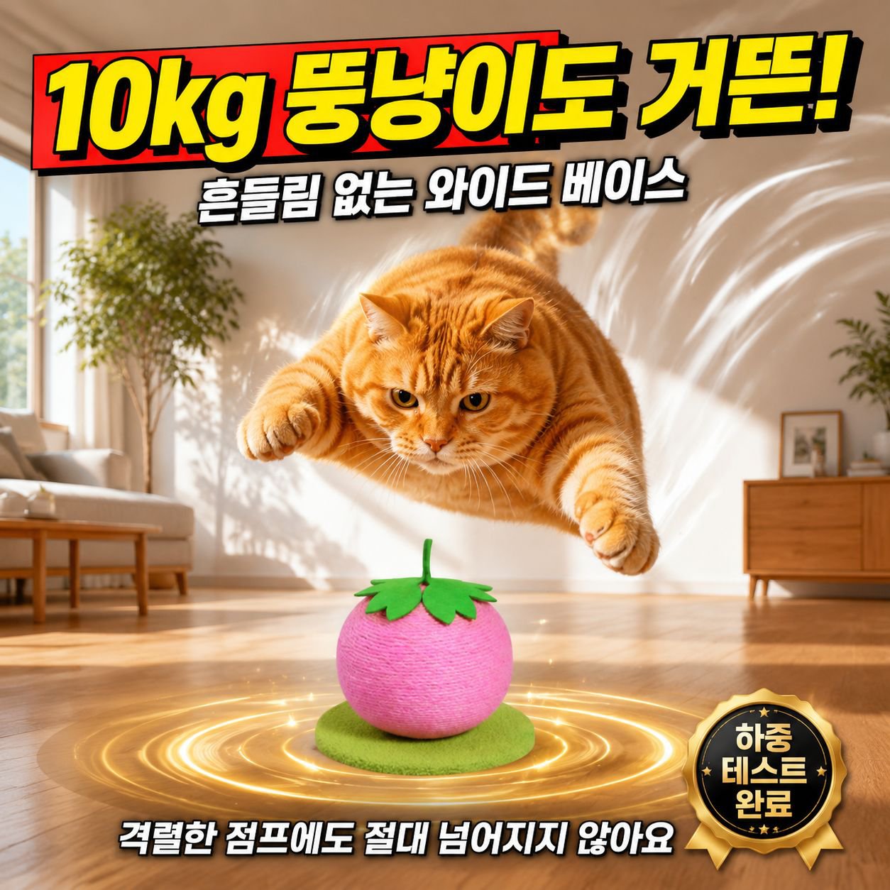 다기능 고양이 스크래처 당구 과일 캣타워 애완동물 장난감