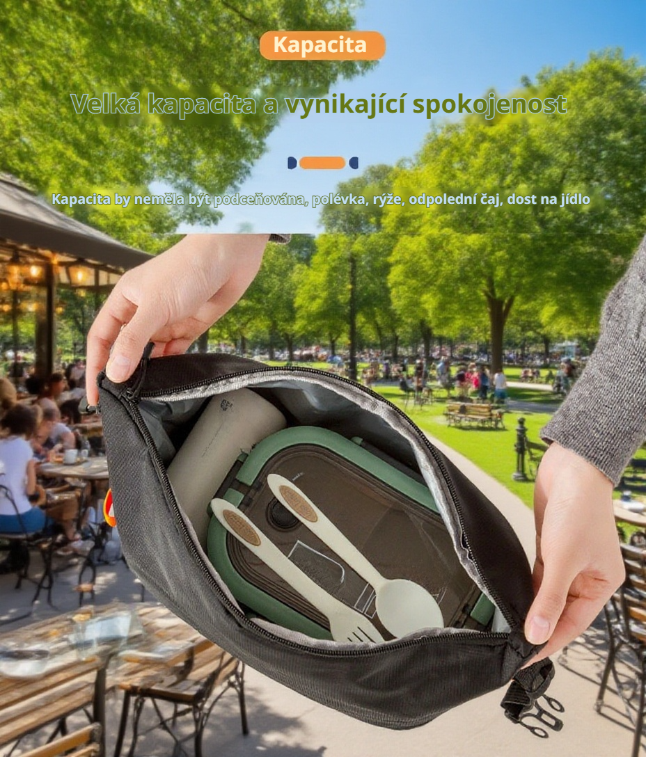 Přenosný obědový box s termoizolační vrstvou