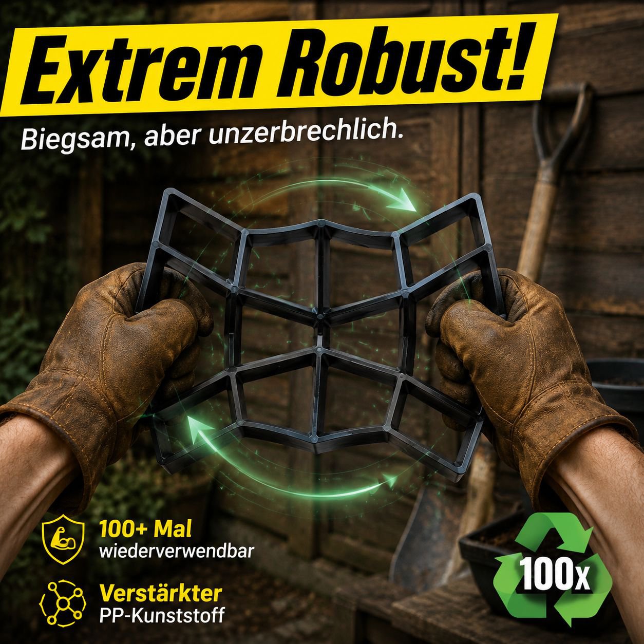 DIY-Gartenweg- und Ziegeldekorationsform