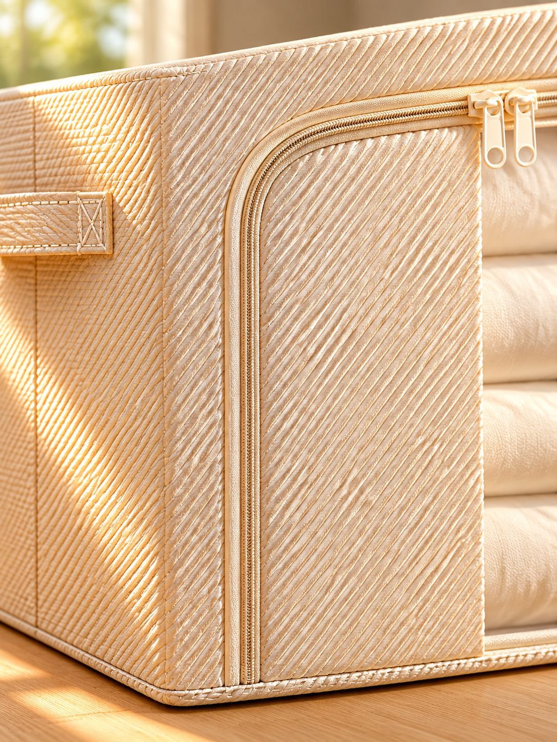 Stackable foldable storage boxes for closet