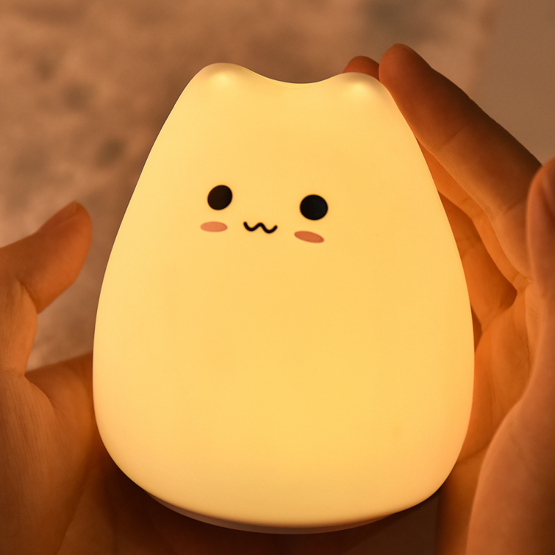 JMY Cartoon Shaped Silicone Slap Lamp Children's Bedside Bedroom High-End Night Light LED Table Lamp