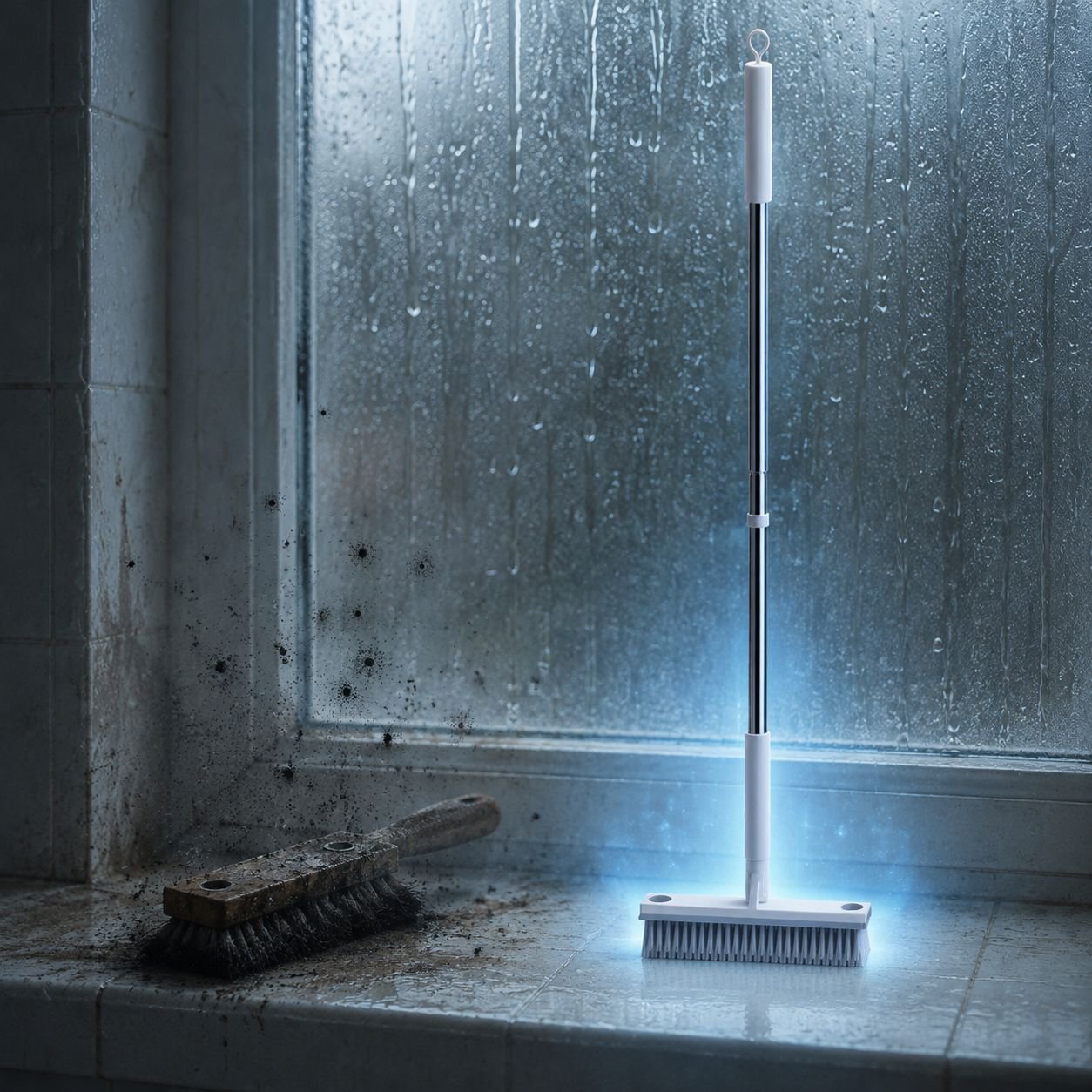 Long handle crevice brush for Bathroom floor