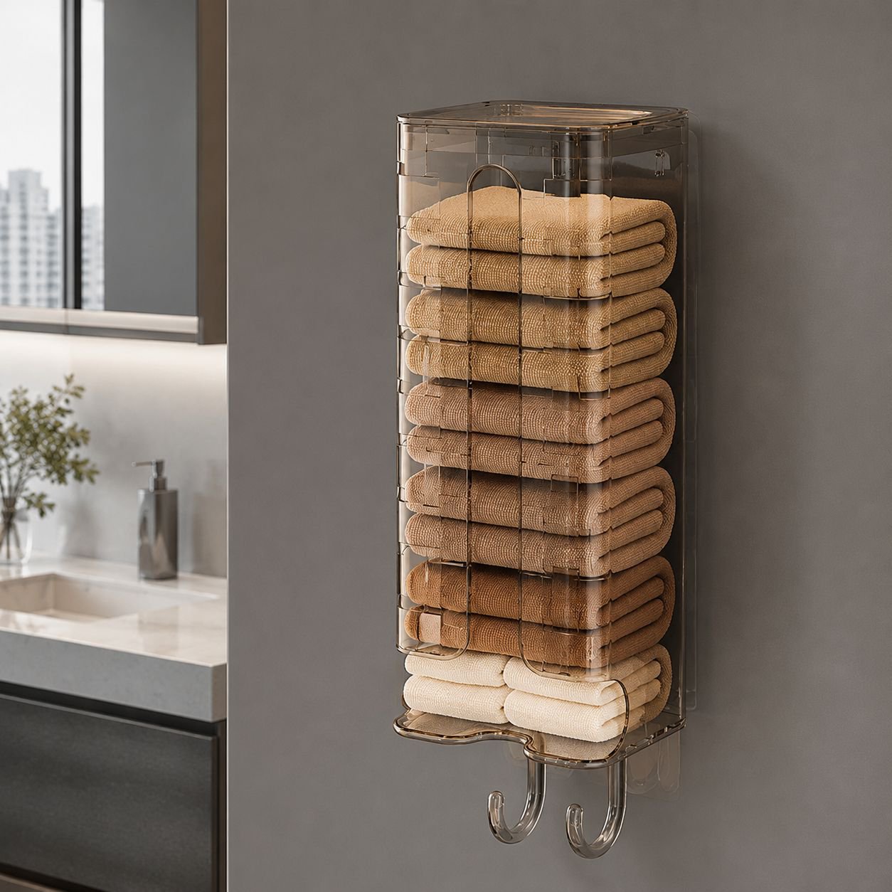 Accessoire de rangement mural pour salle de bain
