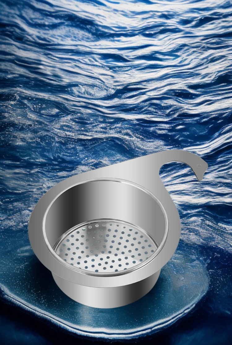 304 스테인리스 스틸 배수 바구니: 녹이 슬지 않고 청소가 쉽습니다.