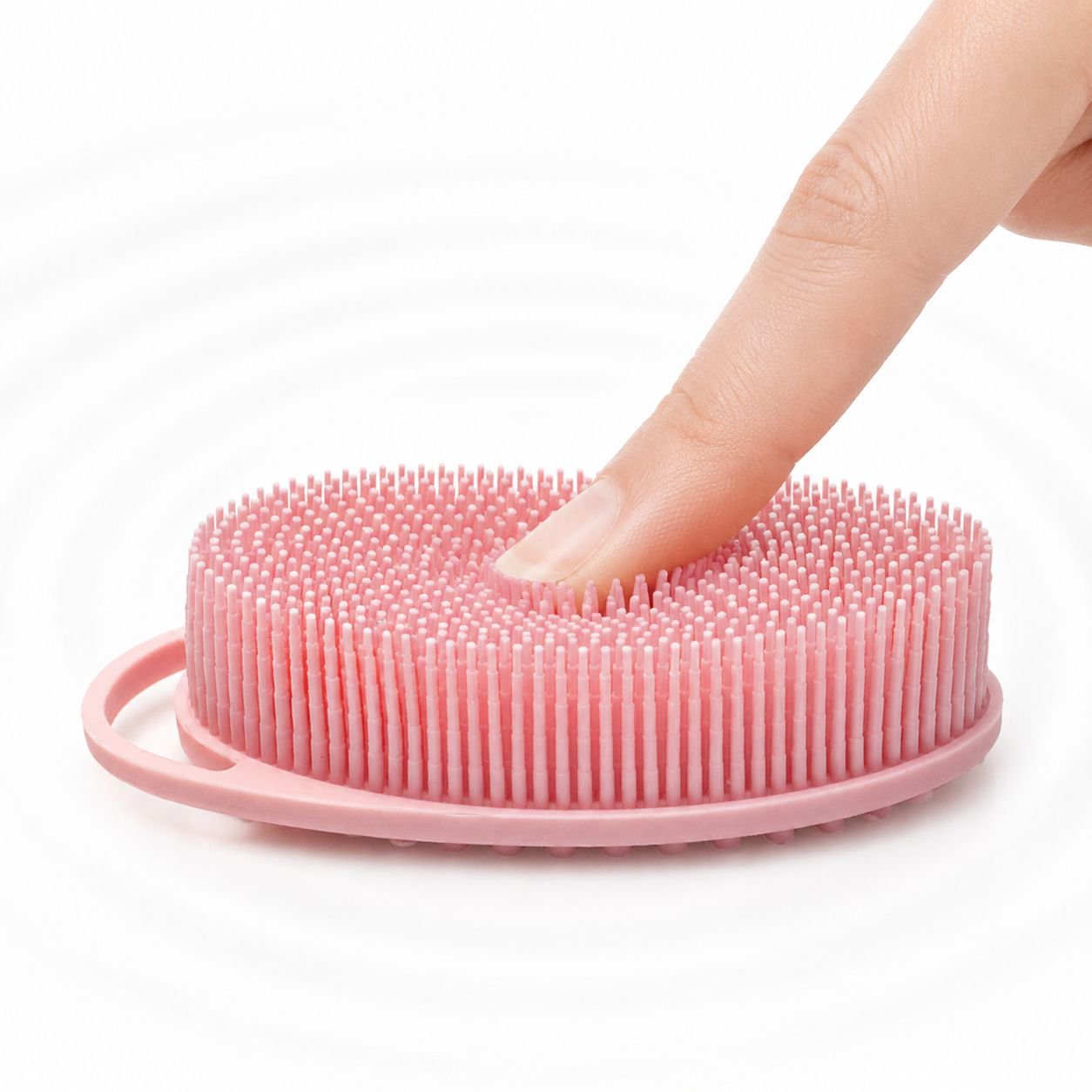 Soft Bristle Silicone Shampoo Brush for Babies and Adults
