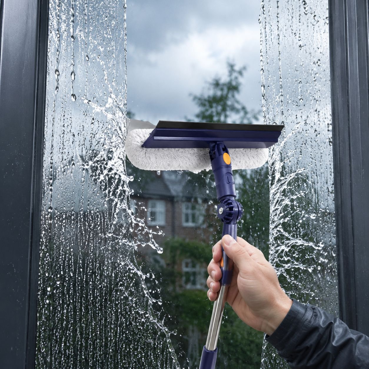 Multifunctional Telescopic Window Cleaning Brush