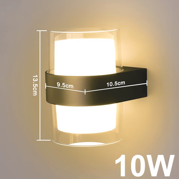 正方形と円形のLEDウォールライト