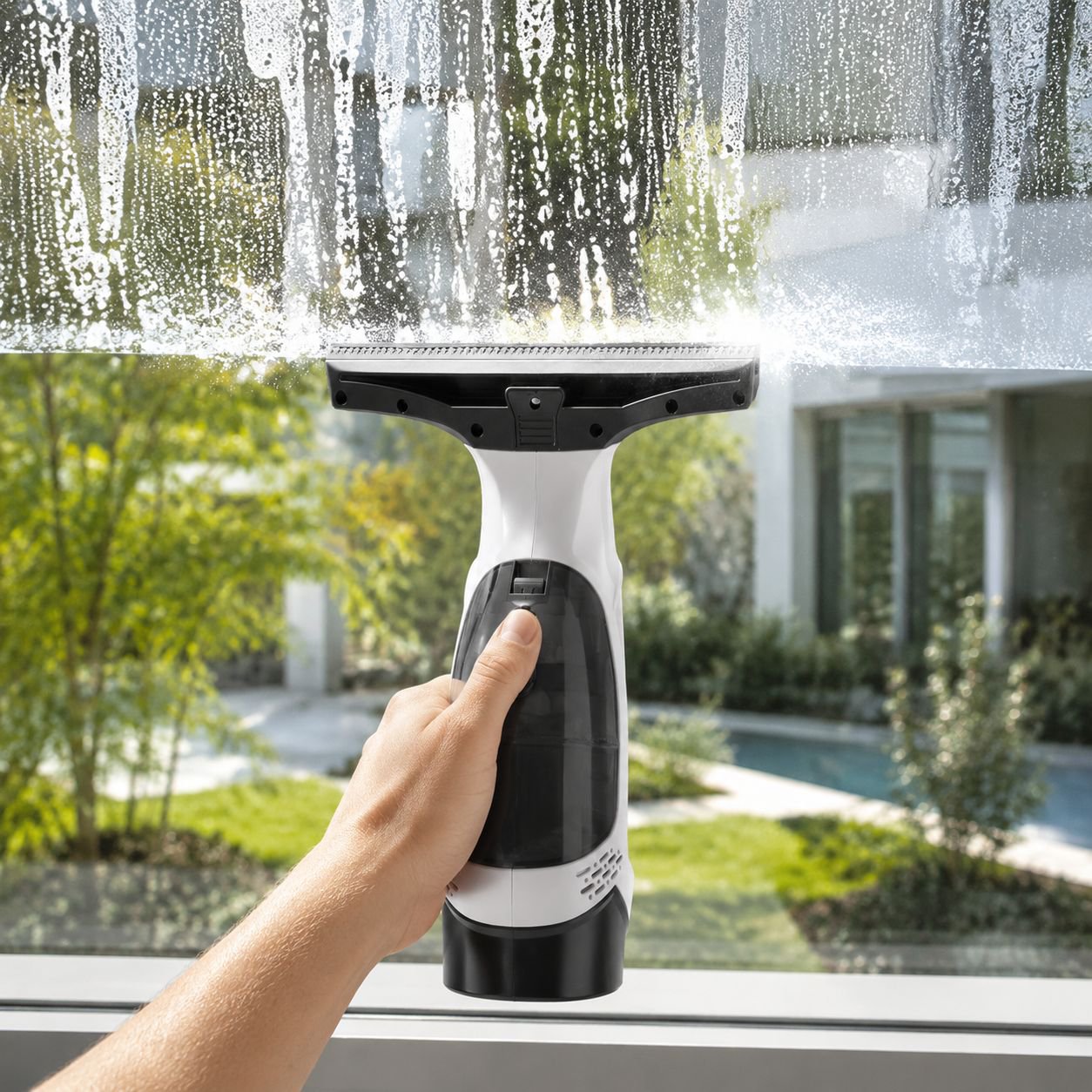 Lightweight window cleaning gadget for home use