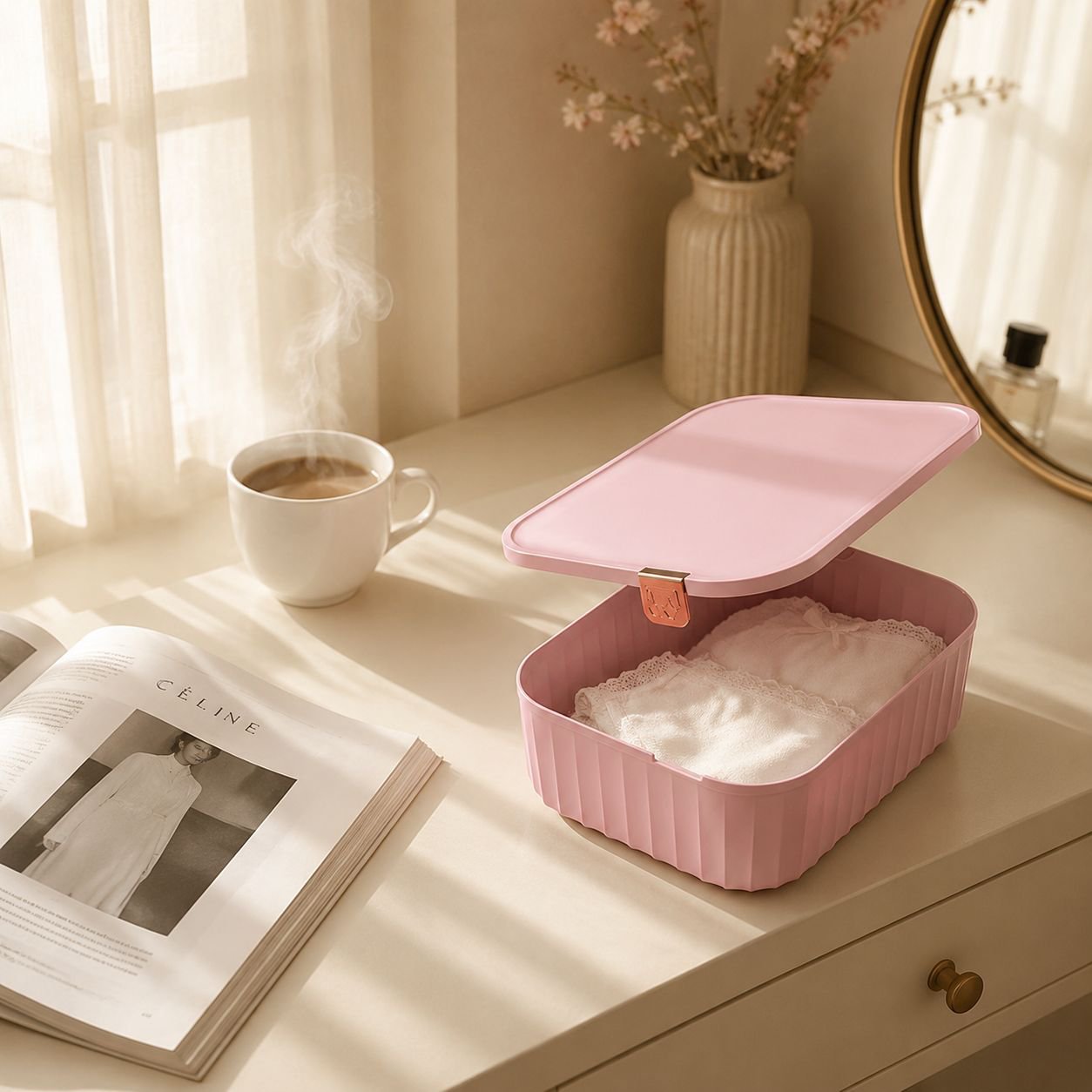 Solution de rangement gain de place pour sous-vêtements
