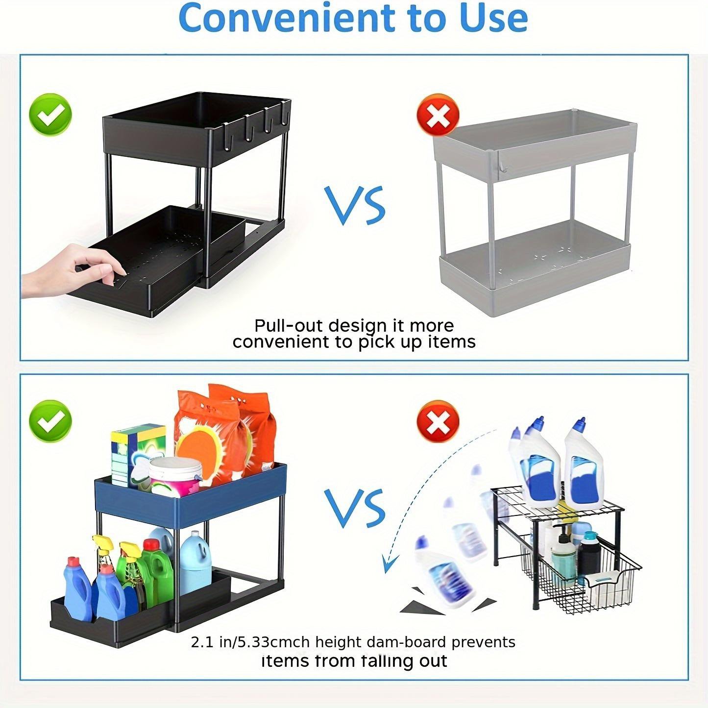 Two-Tier Pull-Out Under-Sink Organiser