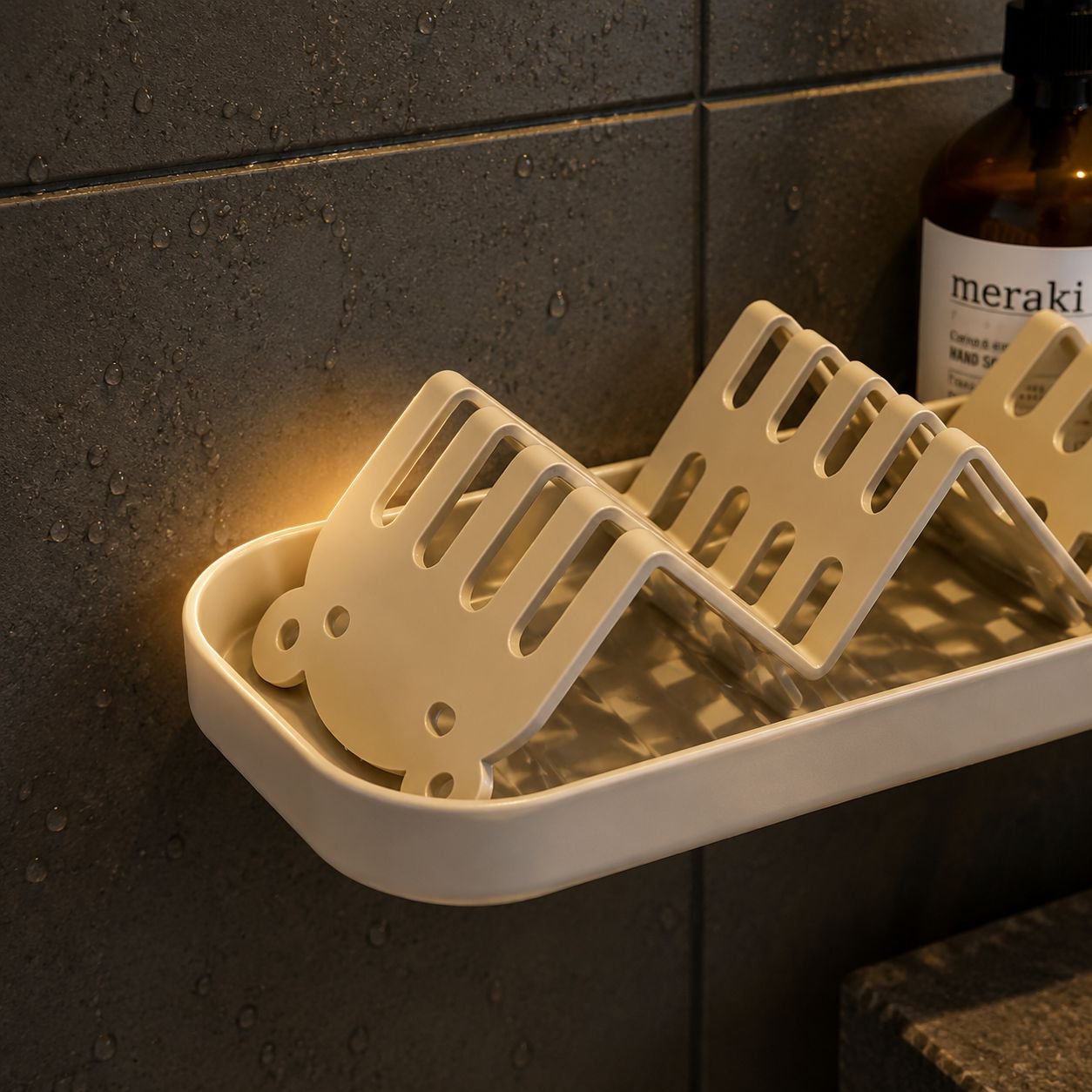 Rostfreier Seifenhalter für Dusche und Waschbecken