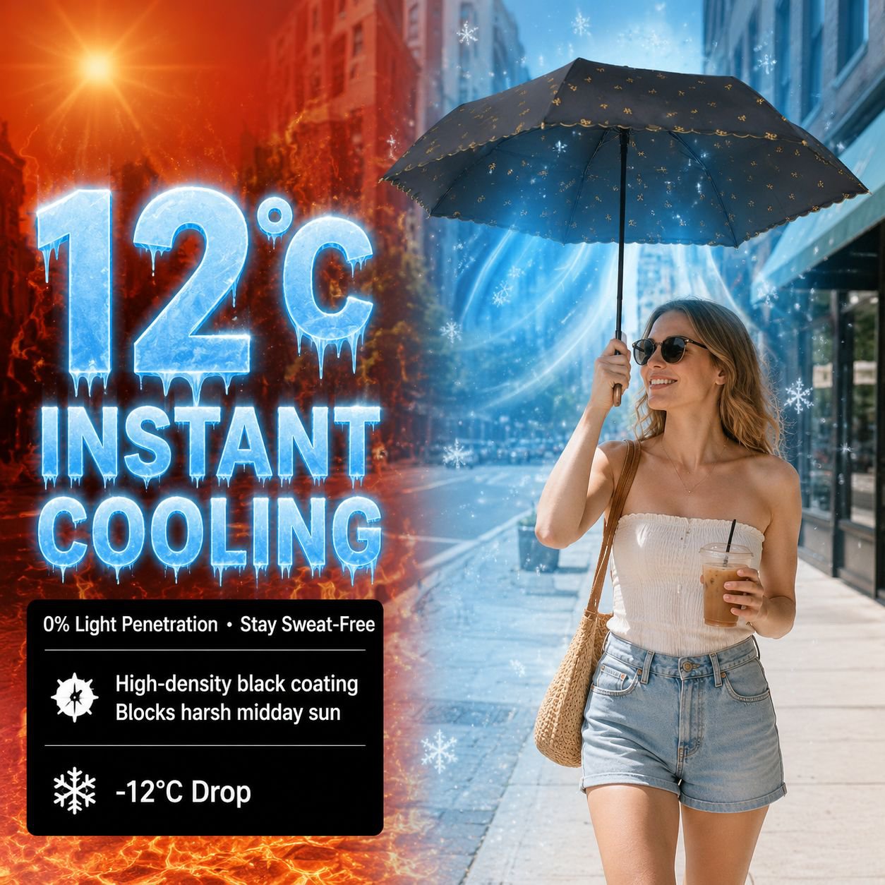 Portable Ultra-light Foldable Sun Umbrella